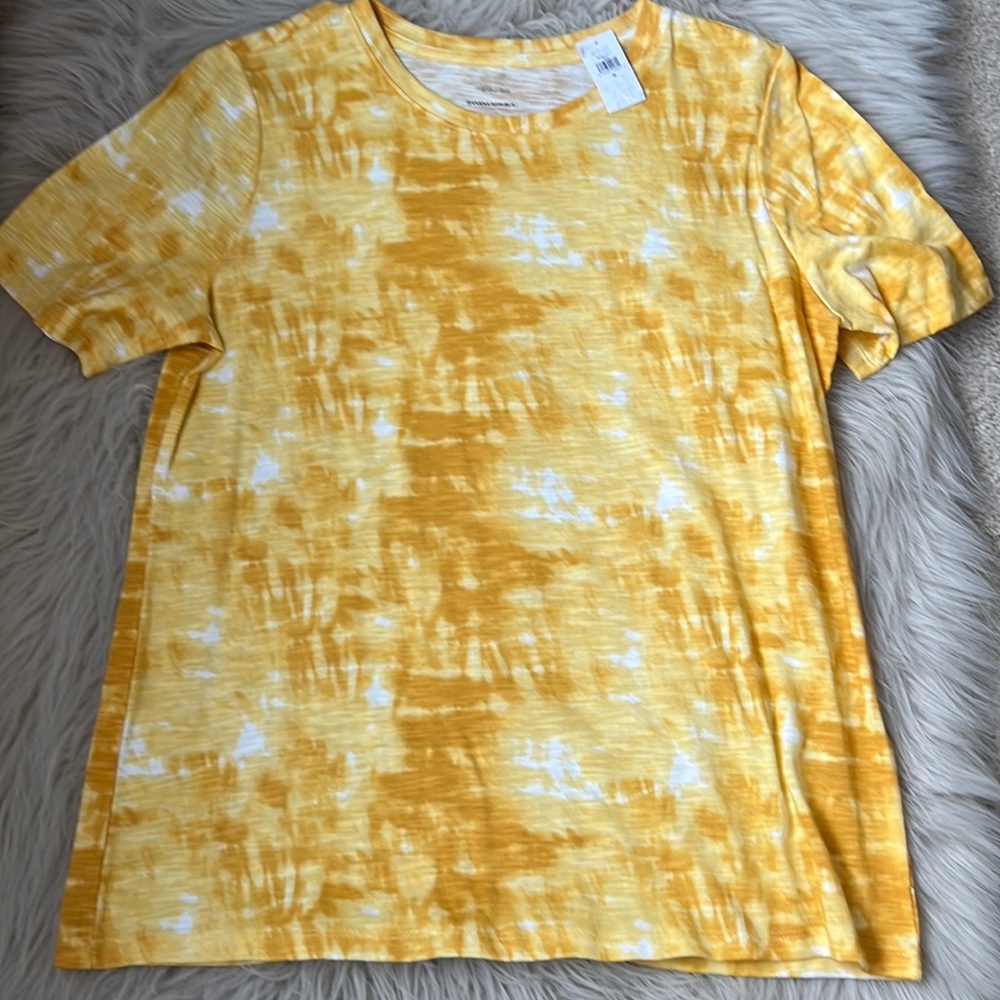 Women’s Banana Republic, new with tags, tie-dye, yellow top